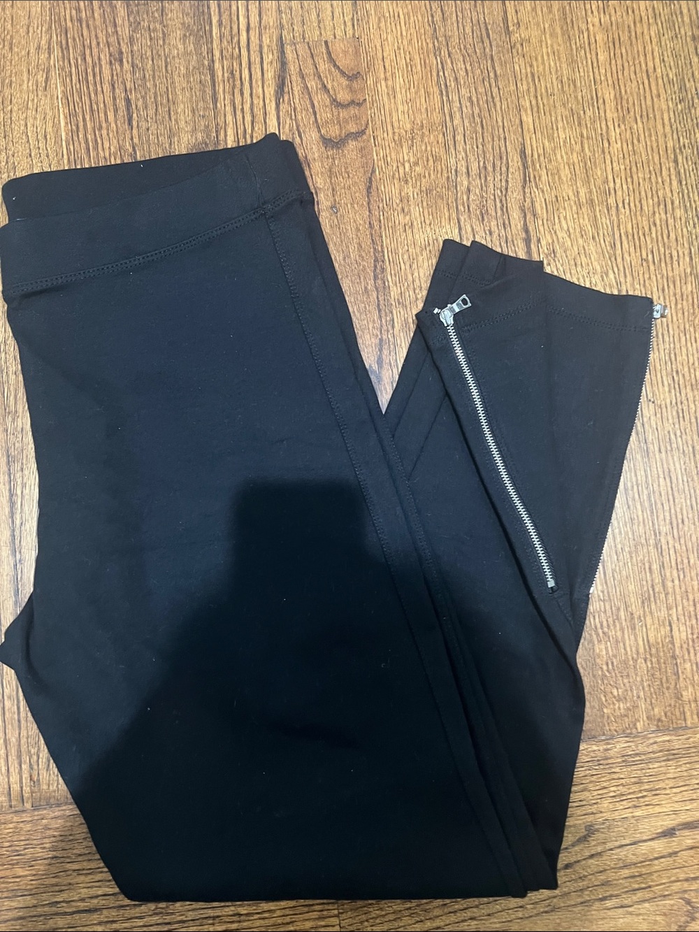 GAP Black Leggings with Ankle Zippers
